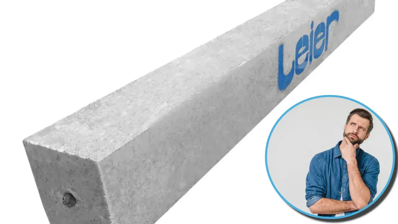 Betonowe nadproże z logo Leier. Zastanawiasz się nad rodzajami nadproży?