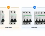 Wyłączniki jednofazowe i trójfazowe Schneider Electric. Różnice w liczbie faz i voltach.