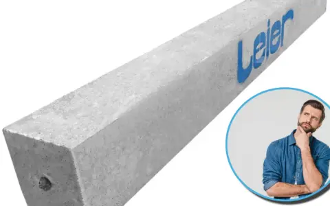 Betonowe nadproże z logo Leier. Zastanawiasz się nad rodzajami nadproży?