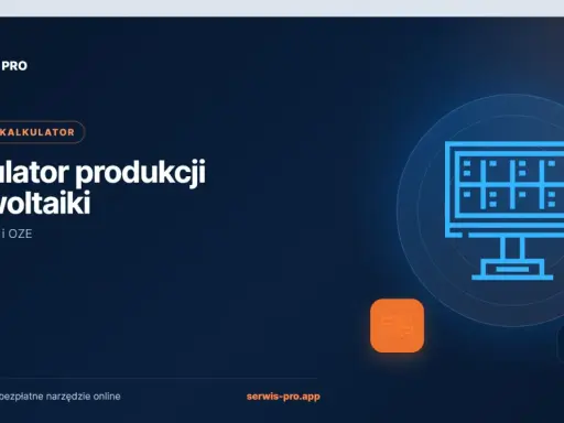 Kalkulator produkcji fotowoltaiki 8 kW. Sprawdź, ile wyprodukuje Twoja instalacja OZE. Darmowe narzędzie online.