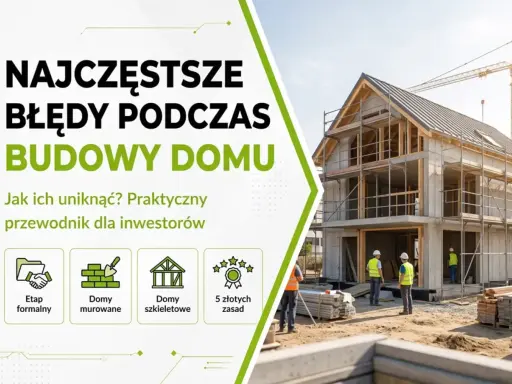 Budowa domu: najczęstsze błędy i jak ich unikać. Poradnik dla inwestorów, który pomoże zrozumieć, jak liczyć powierzchnię zabudowy.