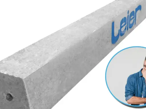 Betonowe nadproże z logo Leier. Zastanawiasz się nad rodzajami nadproży?