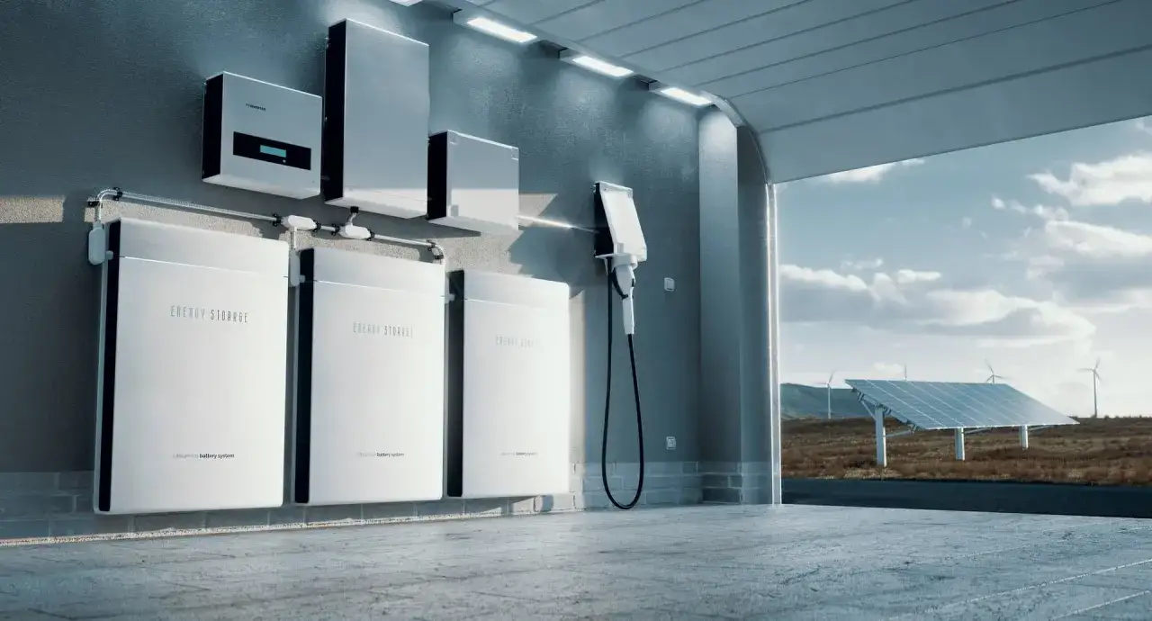 Nowoczesna instalacja fotowoltaiczna z magazynami energii. System bez licznika dwukierunkowego, gotowy na przyszłość.